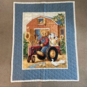 Farm Theme Baby Quilt New